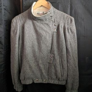 Vintage wool snap button coat